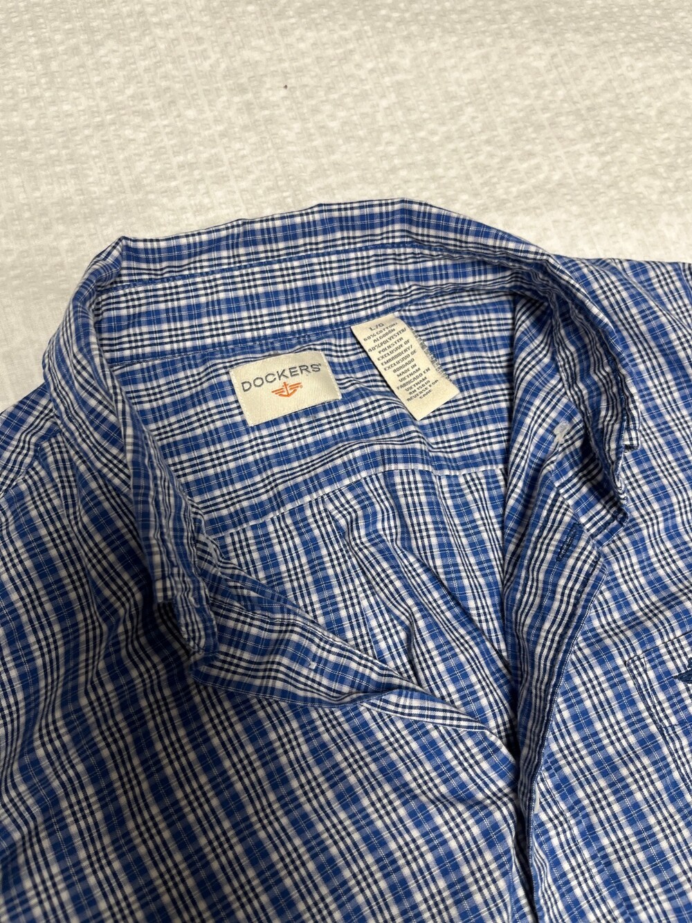 Men's Dockers long sleeve shirt large multi color plaid